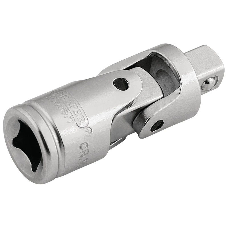 Draper Expert Universal Joint, Satin Chrome, 1/4" to 3/8"