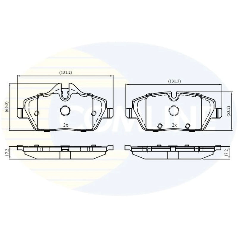 Comline 4 x Front Brake Pad Set CBP02160