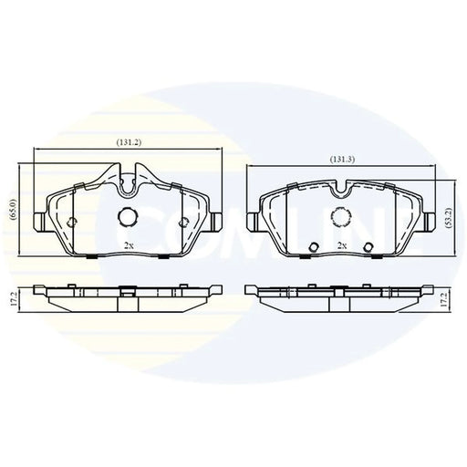 Comline 4 x Front Brake Pad Set CBP02160