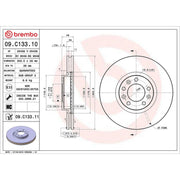 Brembo 2 x Front Brake Discs 09.C133.11