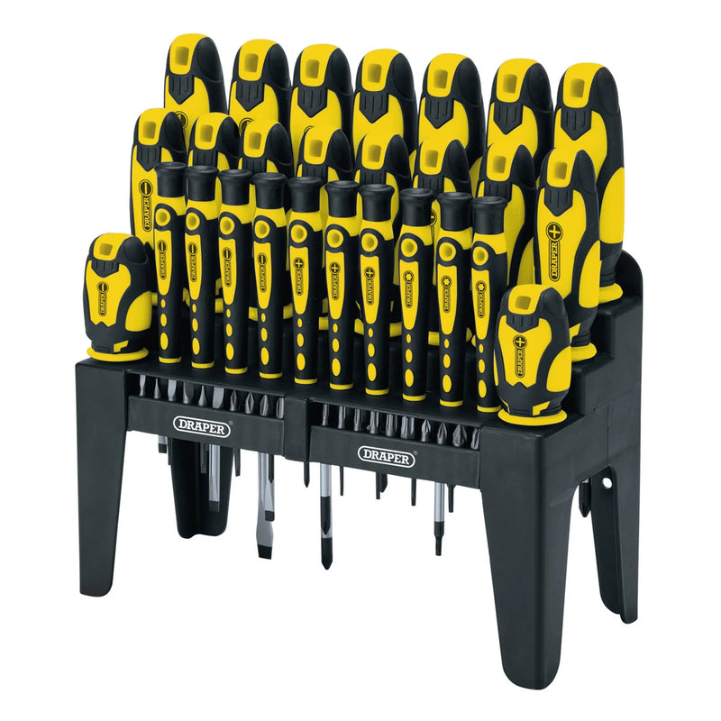 Draper Soft Grip Screwdriver and Bit Set 47 Piece