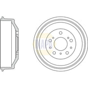 NAPA Brake Drum Assembly Rear NDR1052