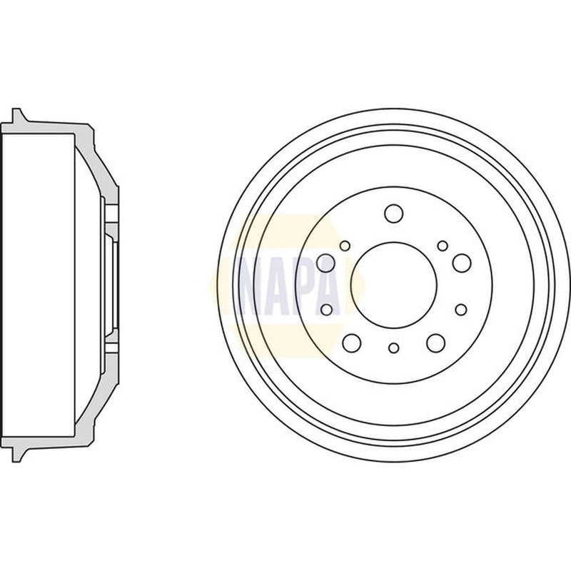 NAPA Brake Drum Assembly Rear NDR1052