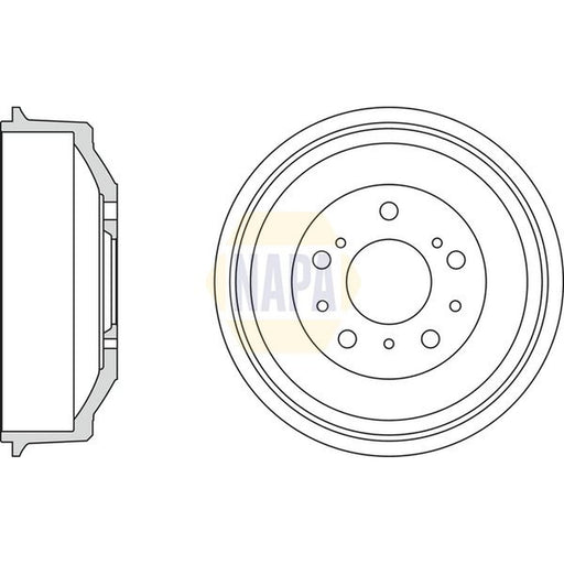 NAPA Brake Drum Assembly Rear NDR1052