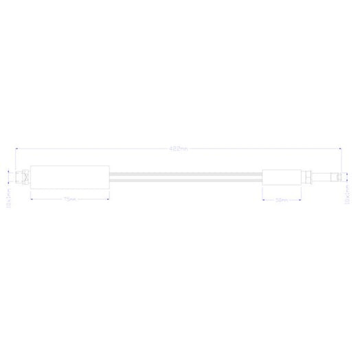 Juratek Brake Hydraulic Hose Line Rear JBH1468