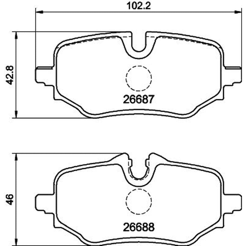 Mintex Rear Brake Pad Set MDB3529