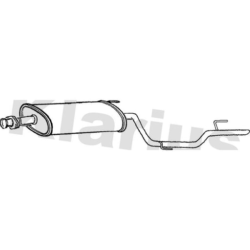 Klarius Box With Tail Pipe Rear MZ358T