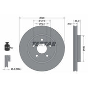 Textar 2 x Front Brake Discs 92184505