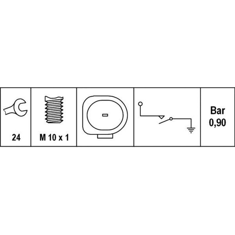 Hella Oil Pressure Sensor Switch 6ZL 008 280-011
