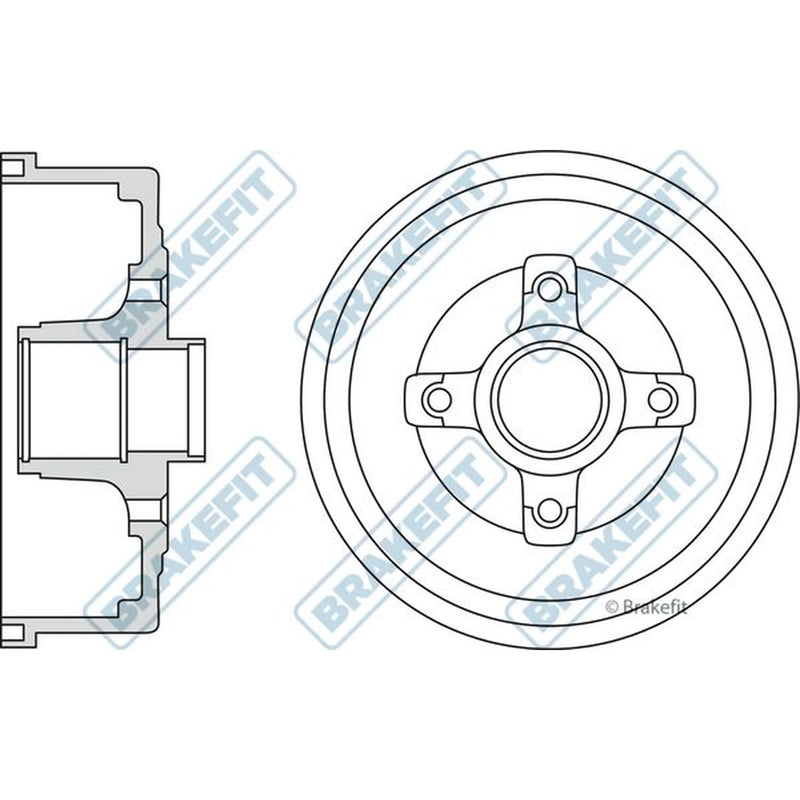 Apec Brake Drum Assembly Rear BDR9014