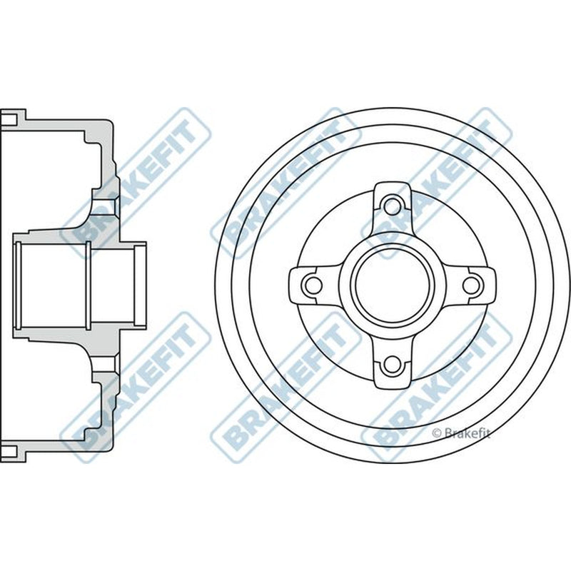 Apec Brake Drum Assembly Rear BDR9014