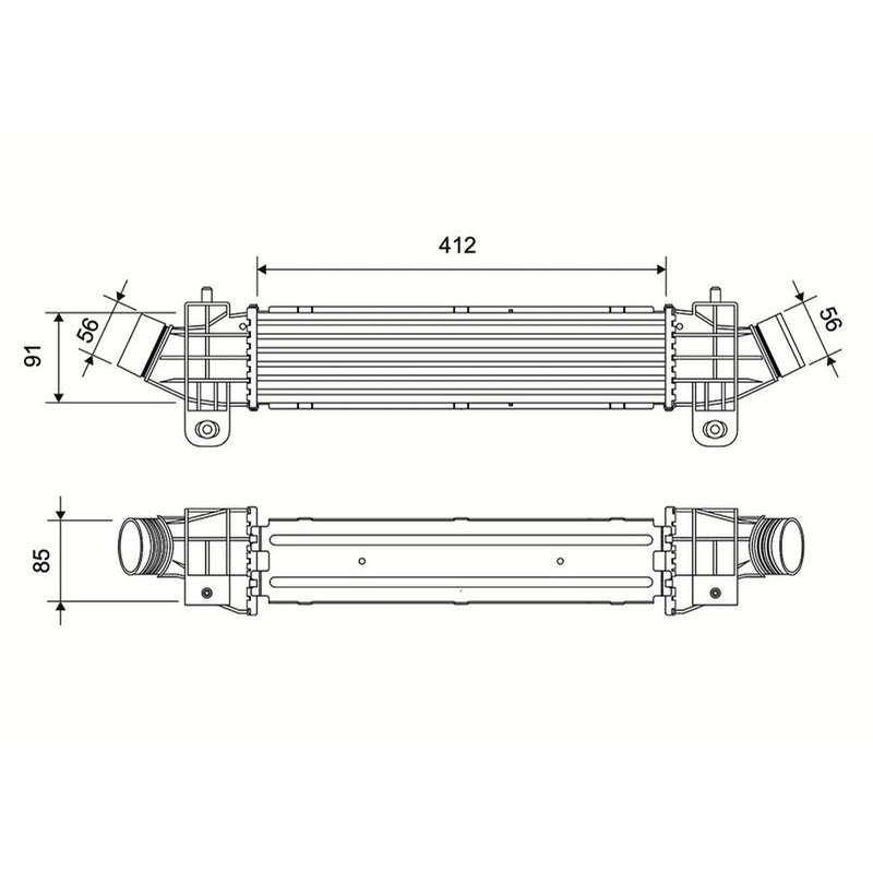 Valeo Intercooler (Charge Air Cooler) 881573