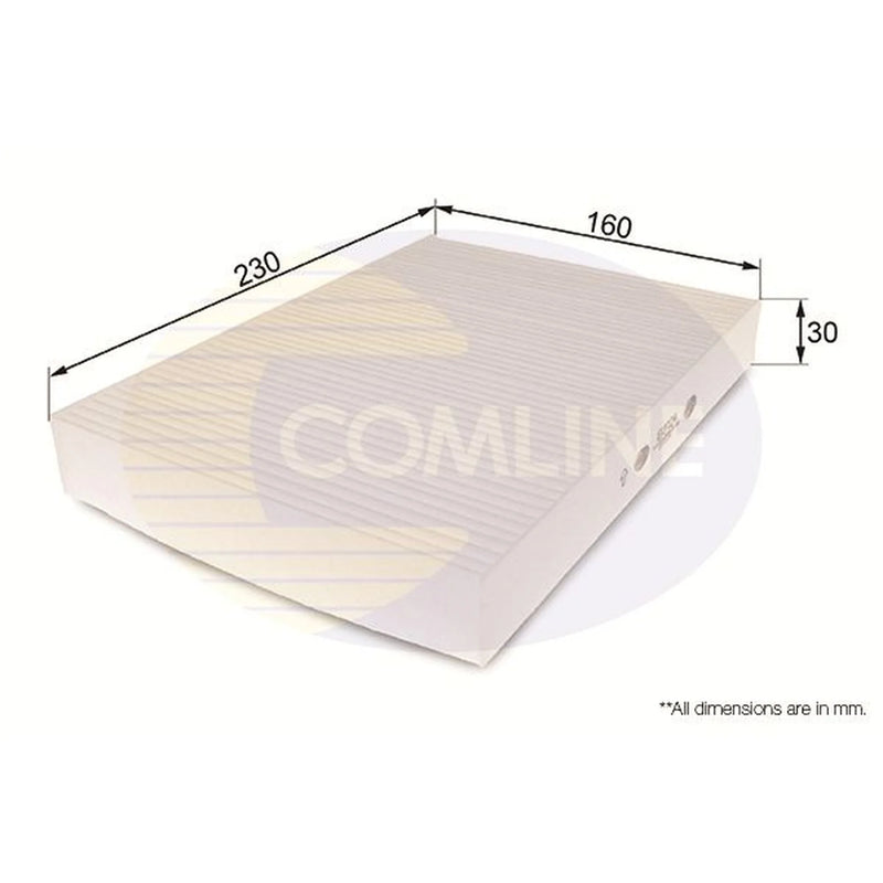 Comline Cabin Air Filter (Pollen Filter) EKF124