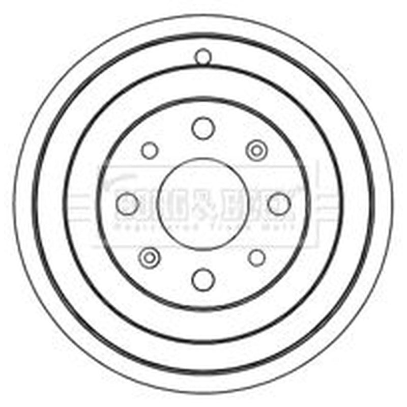 Borg & Beck Brake Drum Assembly Rear BBR7237