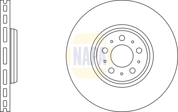 NAPA Brake Disc Set Vented