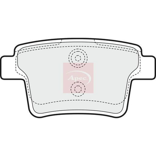Apec Rear Brake Pad Set PAD1467