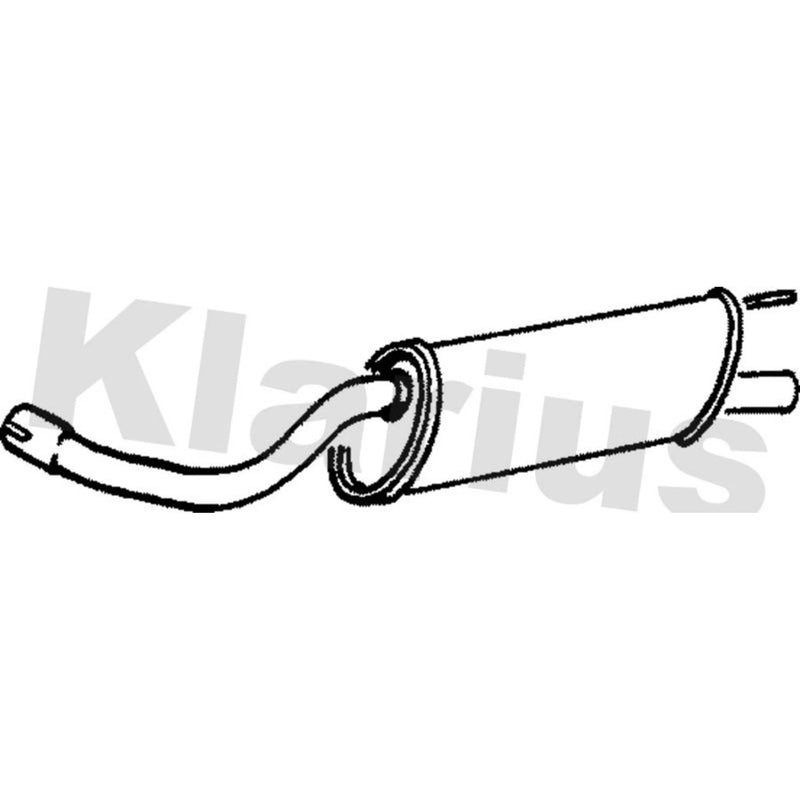 Klarius Box With Tail Pipe (Lh) Left Rear JR288Q