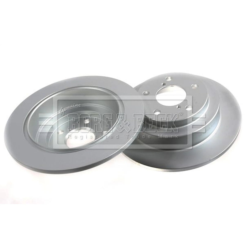 Borg & Beck 2 x Solid Rear Brake Discs BBD5047