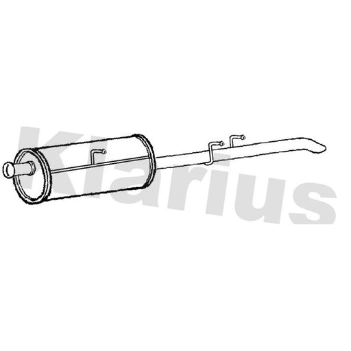 Klarius Box With Tail Pipe Rear RN1017W