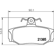 Mintex Rear Brake Pad Set MDB1467