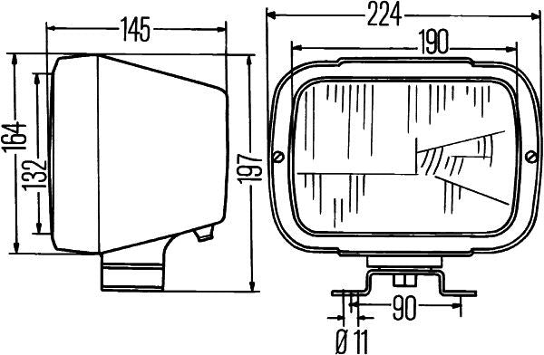 Hella Headlight Headlamp T4W Right