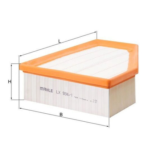 Mahle Engine Air Filter Right LX 934/1