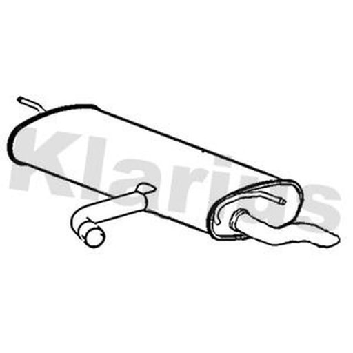 Klarius Box With Tail Pipe Rear VW985L