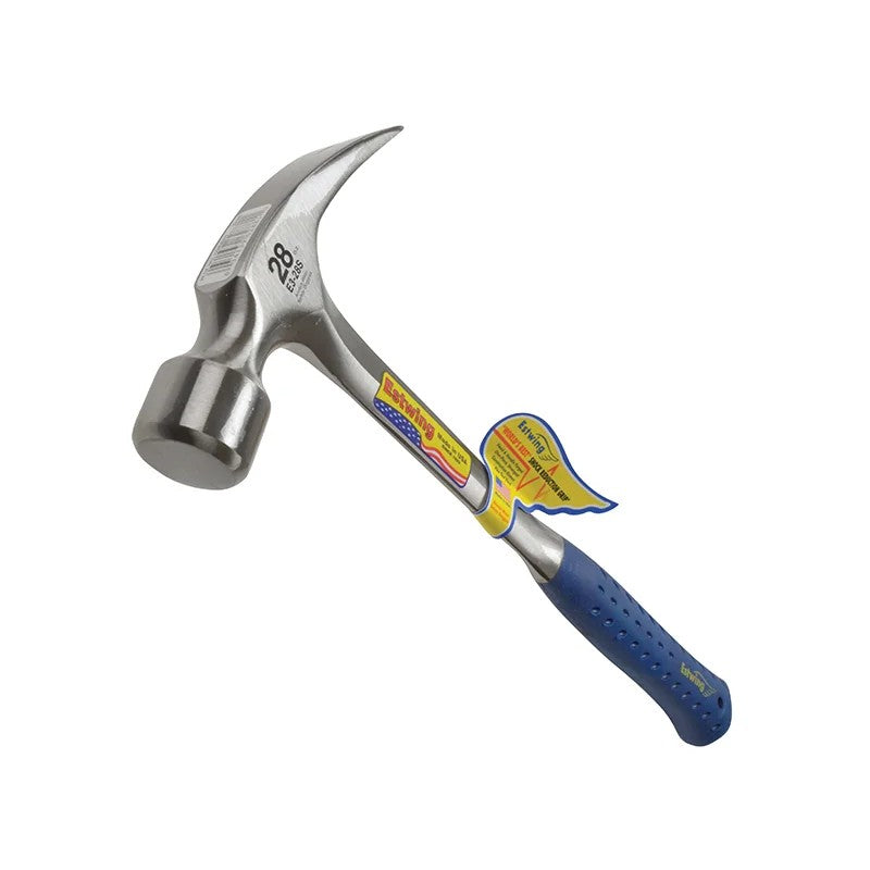 Estwing E3/28S Straight Claw Framing Hammer - Vinyl Grip 784g (28oz) - E3/28S