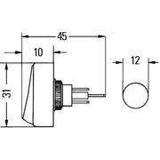 Hella Electrical Switch 6EH 007 946-031