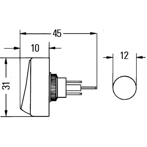 Hella Electrical Switch 6EH 007 946-011