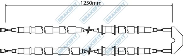 Apec Handbrake Cable Centre fits Opel Astra G 1998-2009 1.4 1.6 1.7 1.8 2.0 2.2