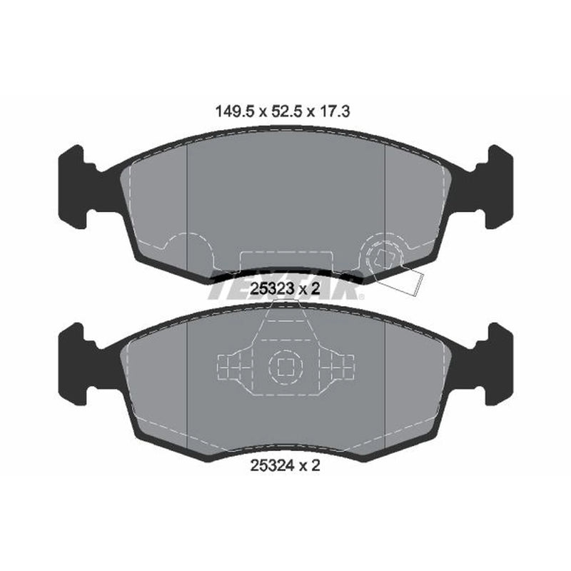 Textar Front Brake Pad Set 2532301