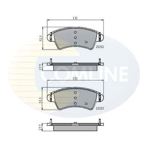 Comline 4 x Front Brake Pad Set CBP01260