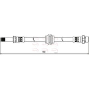 Apec Brake Hydraulic Hose Line Front HOS3905