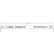 Juratek Brake Hydraulic Hose Line Rear JBH1276