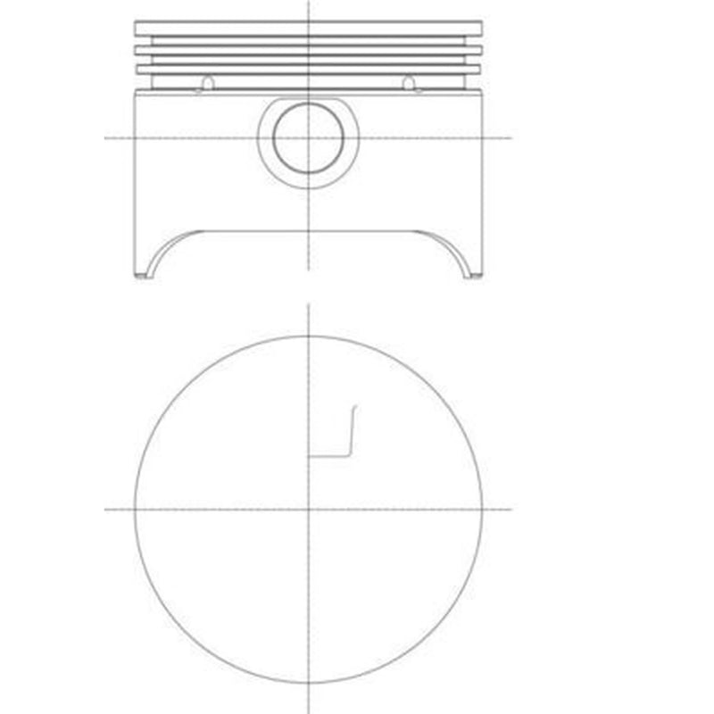 Mahle Piston Cylinder Bore = 71mm 013 PI 00153 000