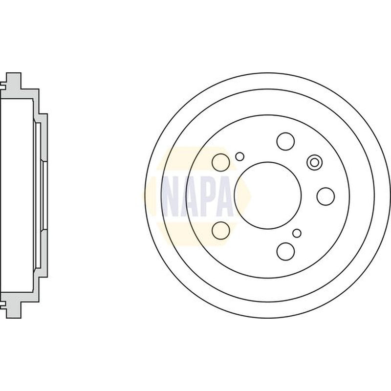NAPA Brake Drum Assembly Rear NDR1051