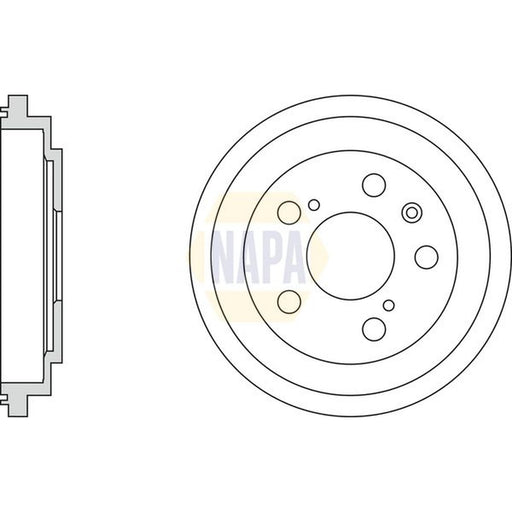 NAPA Brake Drum Assembly Rear NDR1051