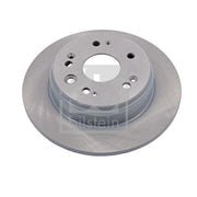 Febi 2 x Solid Rear Brake Discs 108427