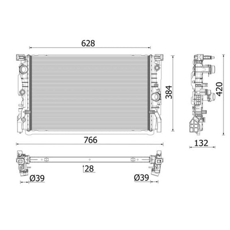 Mahle Engine Radiator CR 2635 000P