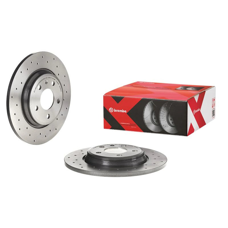 Brembo Xtra 2 x Perforated Rear Brake Discs 08.D060.1X