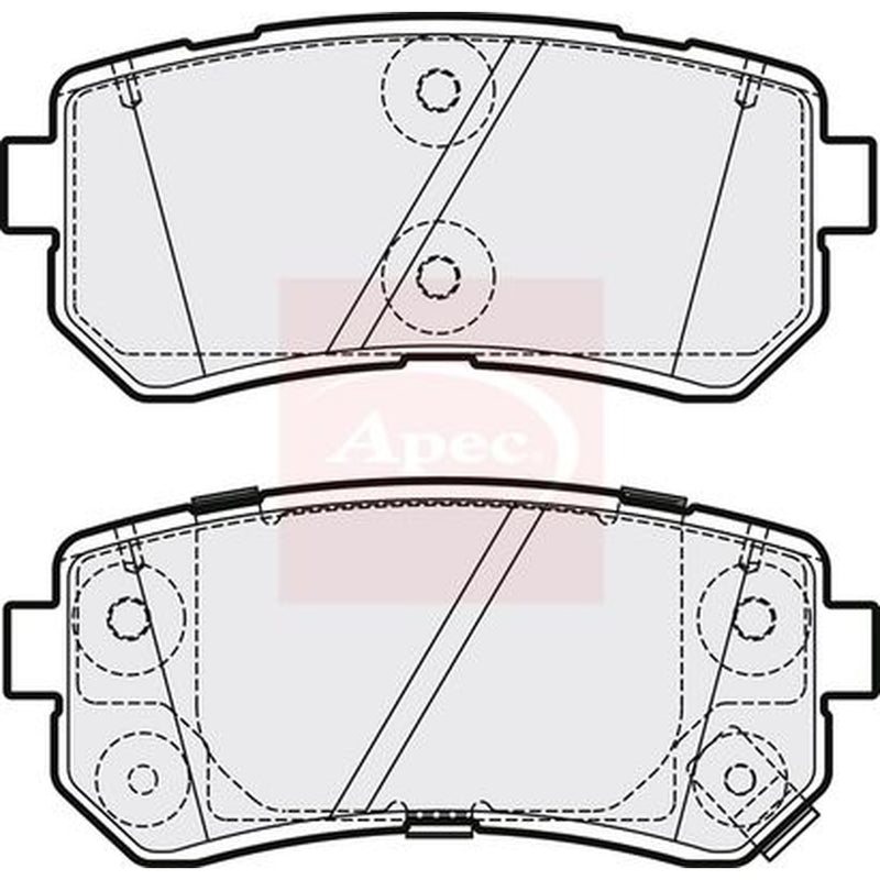 Apec Brake Pad Set PAD2218