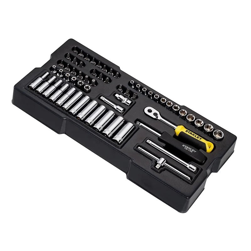 STANLEY® Hand Tools Transmodule System 1/4in Drive Metric Socket Set 60 Piece