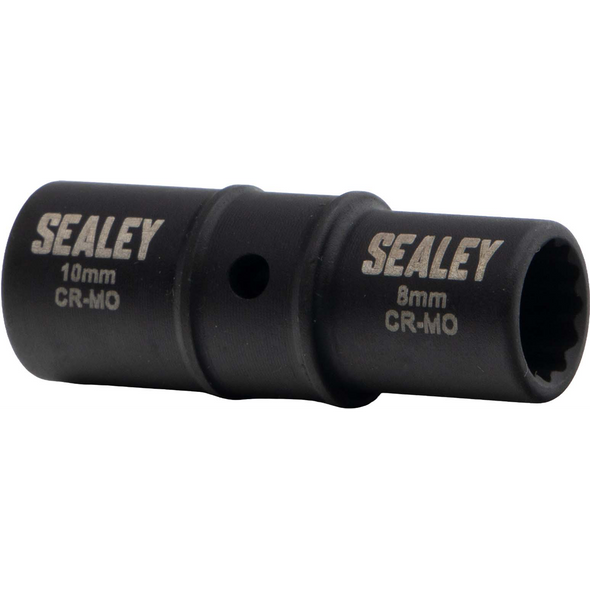 Sealey 1/4"Dr Flip Socket 8 x 10mm
