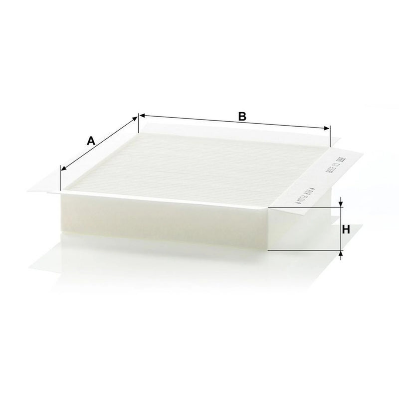 MANN-FILTER Cabin Air Filter (Pollen Filter) below CU 2338
