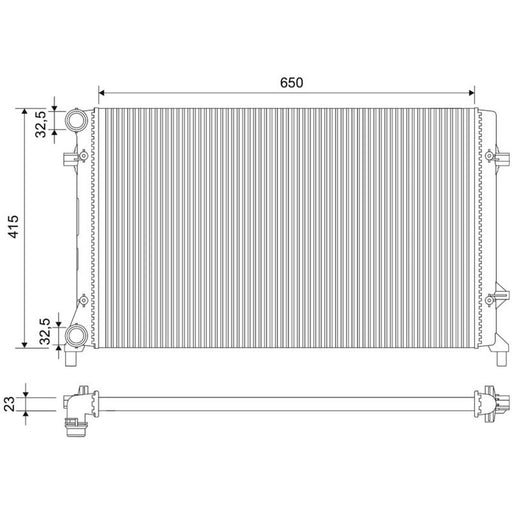 Valeo Engine Radiator 701789