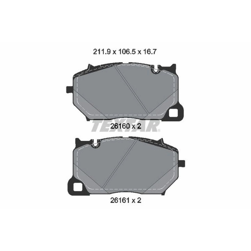 Textar Front Brake Pad Set 2616001