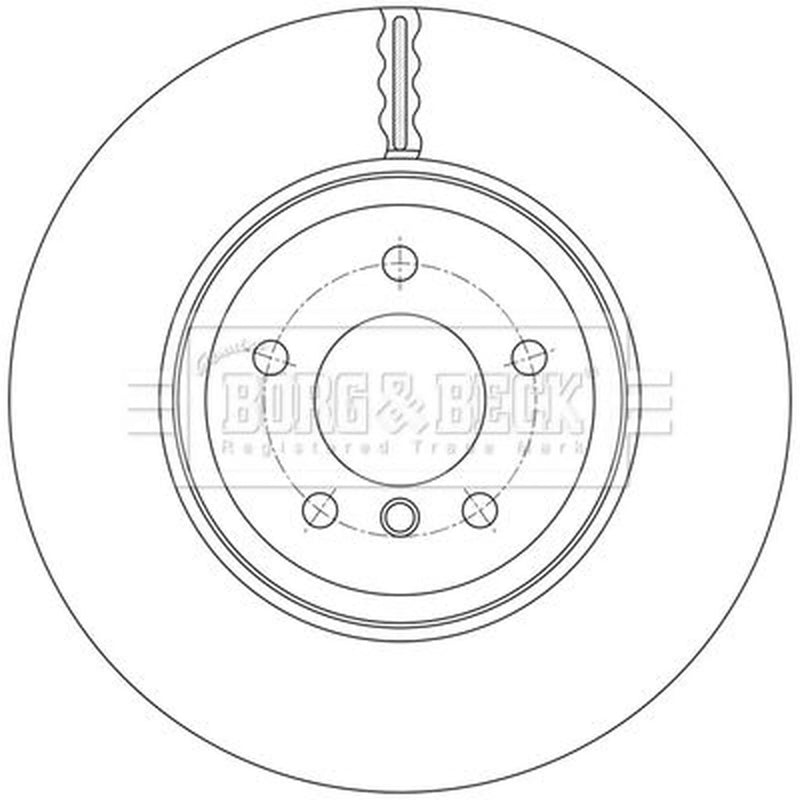 Borg & Beck 2 x Vented Rear Brake Discs BBD7000S