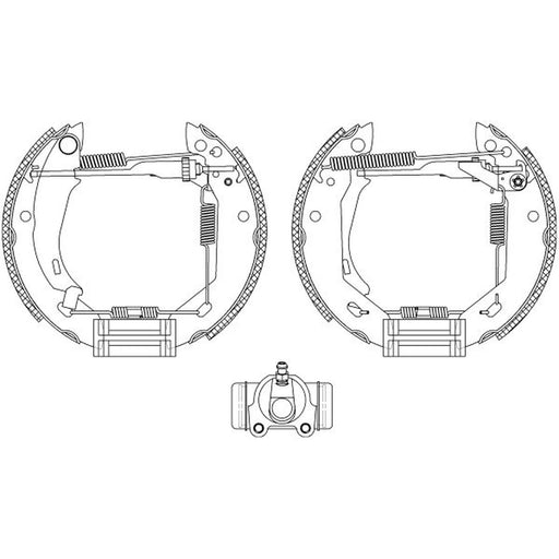 Mintex Brake Shoe Set Axle Kit MSP086