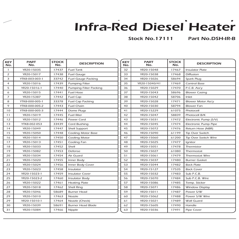 Draper Insulatir Plate YDSH-IR-B-24